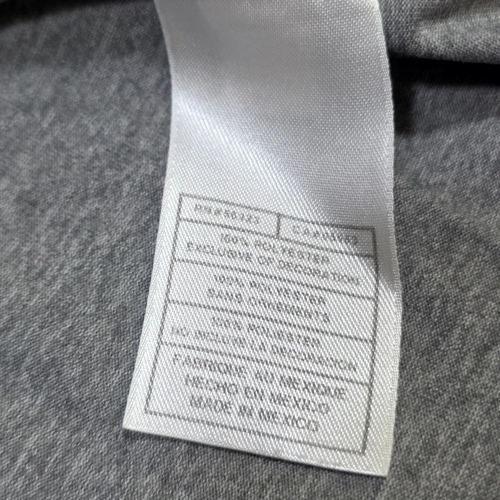Nike Fit Dry Shirt Womens M Gray Long Sleeve Crew Neck Performance Top Active